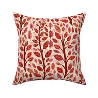 Midcentury Red Leaves-medium