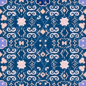 blue pink tribal texture