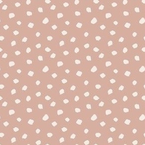 cream dots on sweet blush