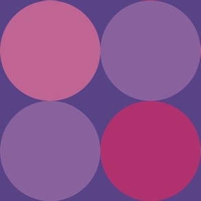 Polka Dots Petal Solid Colors Grape 