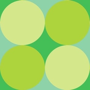 Polka Dots Petal Solid Colors Greens