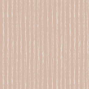 Thin hand drawn white vertical stripes on pinkish grey