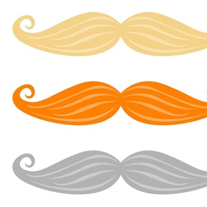 Moustaches in Haircolors - XL