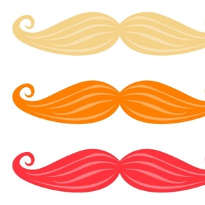 Moustaches Rainbow - XL