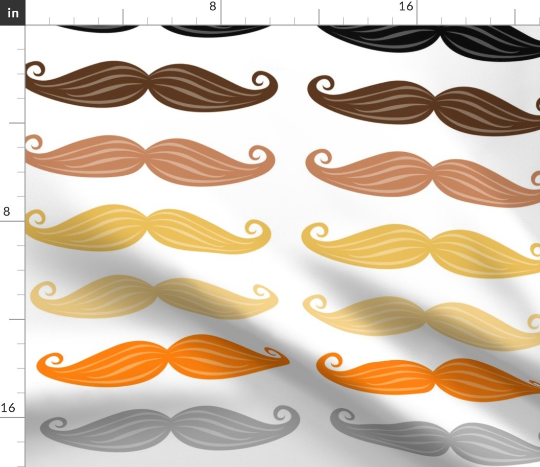 Moustaches in Haircolors