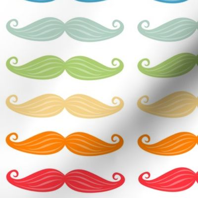 Moustaches Rainbow - Medium