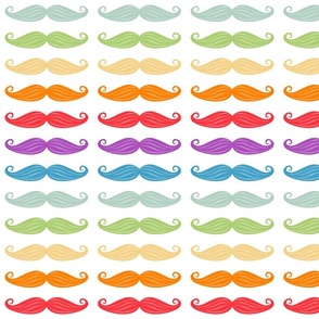 Moustaches Rainbow - Medium