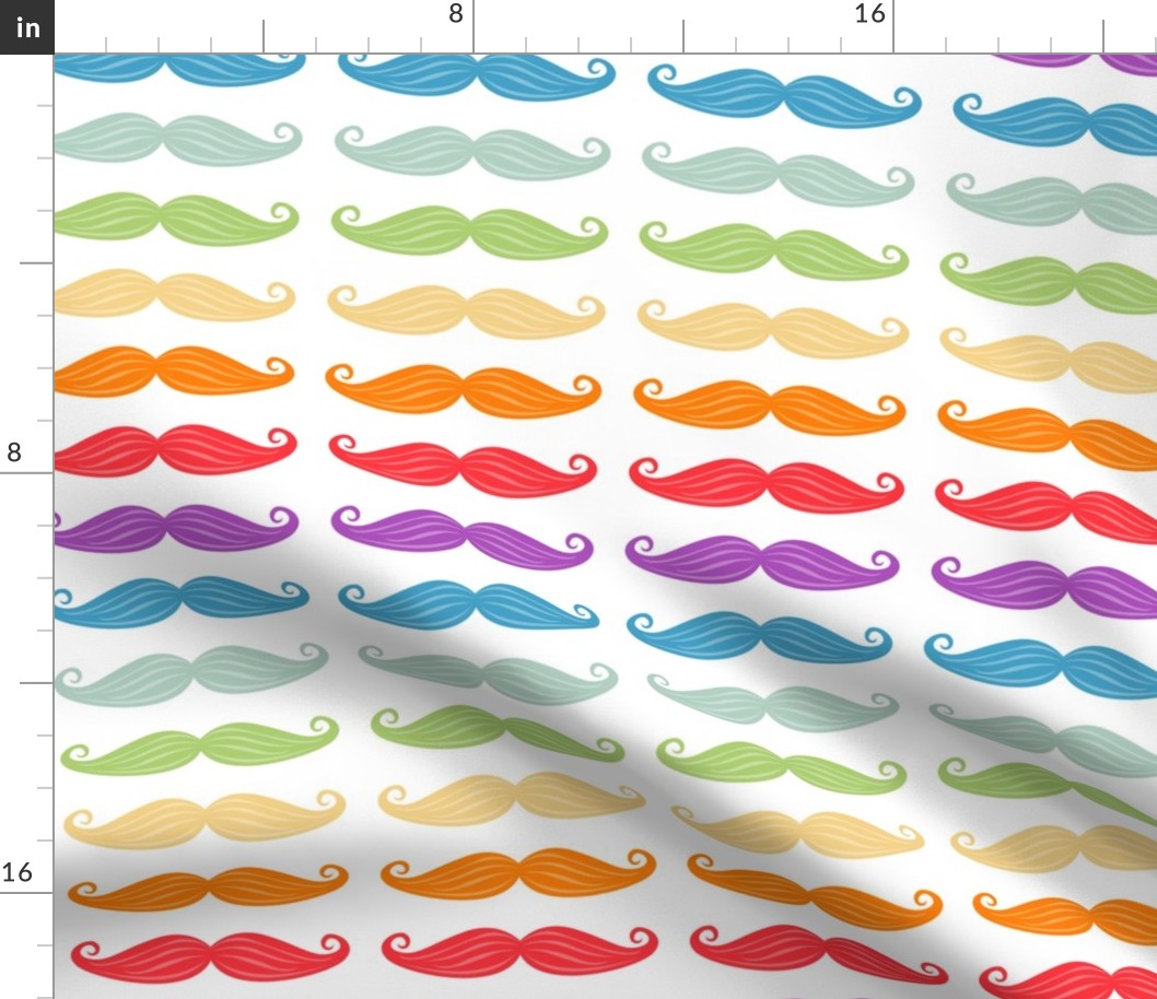 Moustaches Rainbow - Medium