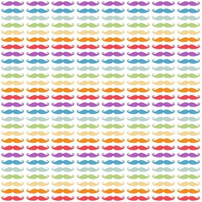Moustaches Rainbow - Small