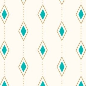 Gilded Diamonds (Teal)