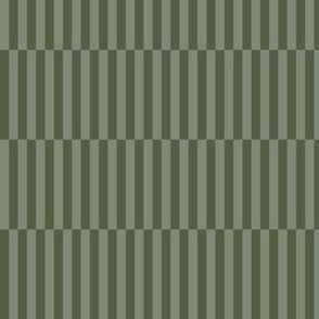 The minimalist Scandinavian stripes and strokes irregular stretched gingham traditional breton french stripe dark olive green