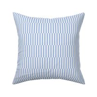 The minimalist Scandinavian stripes and strokes irregular stretched gingham traditional breton french stripe periwinkle blue ivory