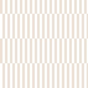 The minimalist Scandinavian stripes and strokes irregular stretched gingham traditional breton french stripe beige sand white delicate nude