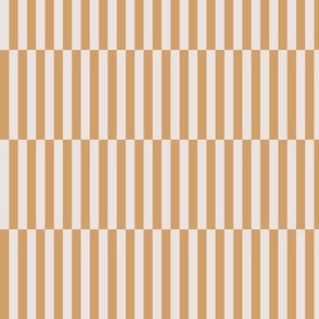 The minimalist Scandinavian stripes and strokes irregular stretched gingham traditional breton french stripe tan beige burnt orange