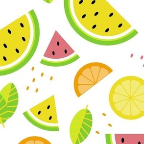 watermelon lime | white | large