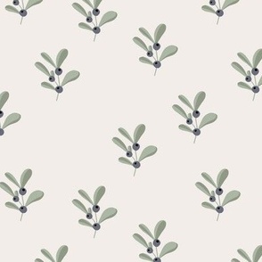 The minimalist italian olive garden green black olives branches sage on ivory