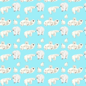 Polar Bear Family- Large Repeat  by Purposely Designed