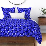 bold floral  cobalt indigo  floral boho wallpaper living & decor current table runner tablecloth napkin placemat dining pillow duvet cover throw blanket curtain drape upholstery cushion duvet cover clothing shirt wallpaper fabric living home decor 