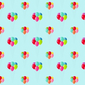 Bunches of Balloons on Sky Blue - Medium