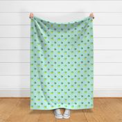 Bunches of Balloons on Mint Green - Medium