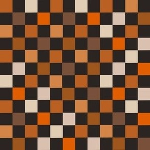 MINI checkerboard fabric - fall checker fabric, retro checker fabric