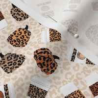 SMALL psl leopard pumpkins, animal print pumpkin, pumpkin spice fabric