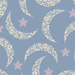 Embroidery Stitch Daisy Moon Star_1
