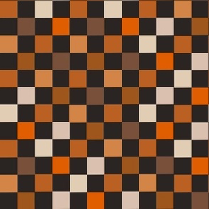 MEDIUM checkerboard fabric - fall checker fabric, retro checker fabric
