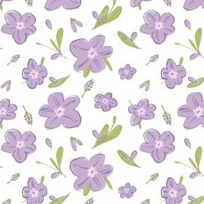 Lavender Wildflowers Pattern