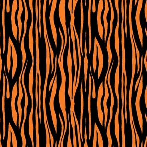 Tiger_Stripe_Abstract_-_Black_And_Orange