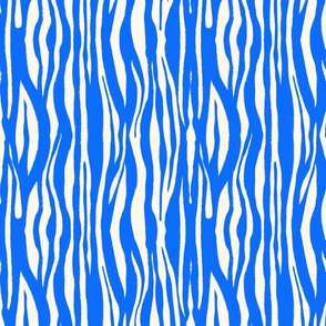 Zebra_Stripe_Abstract_-_Cobalt_Blue_And_Cream