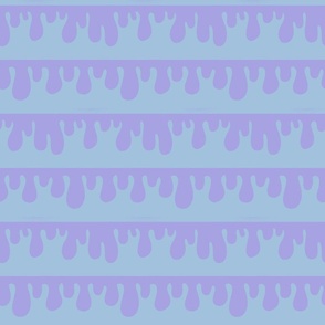 Lilac Dripping Lines on a Sky Blue Background