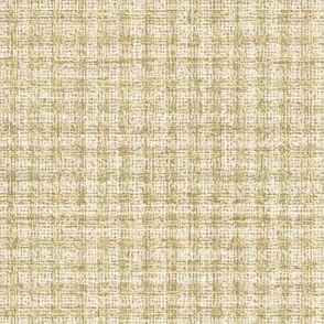 Woollen Checkered Tweed Ochre