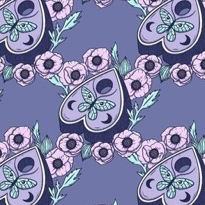 Purple Butterfly Planchette & Poppies