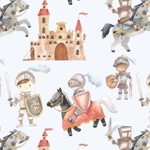 Bold Knights and Big Castles (medium sized print) 