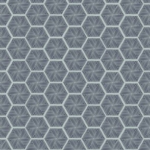 Honeycomb Stitched - Medium - Dark Blue