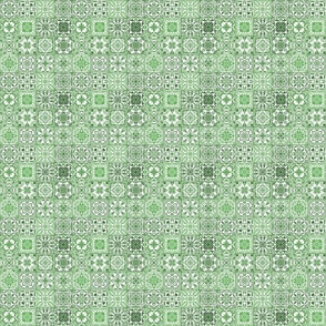 spanish tiles version 2 - green - small