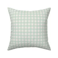 Wavy Gingham -(Bees and Lemons) - Mint