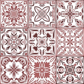 spanish tiles version 2 - red - large