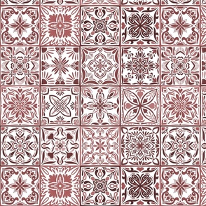 spanish tiles version 2 - red - medium