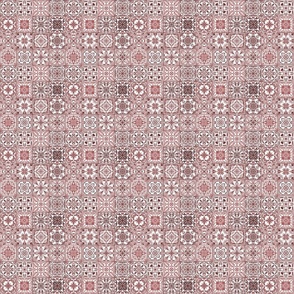 spanish tiles version  2 - red - small