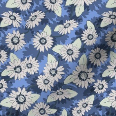 Pretty Blue Flower Pattern