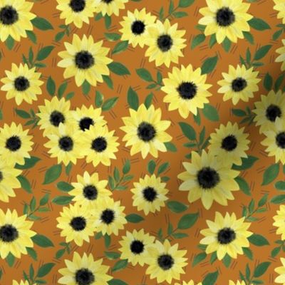 Sunflower Brown 6x6