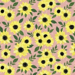 Sunflower pink 6x6