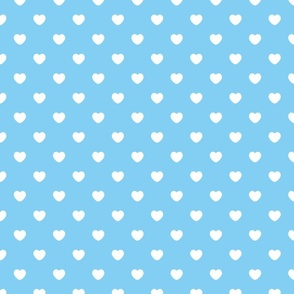 Blue love hearts