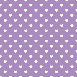 Lilac love hearts