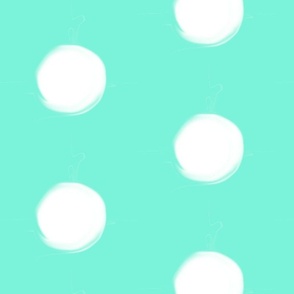 swirl dots on Gift Box Blue