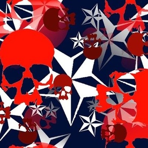 stars and skulls navy
