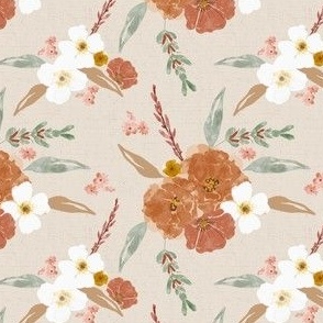 desert blooms floral-cream