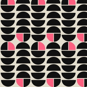 deco dots-with texture_pink and black